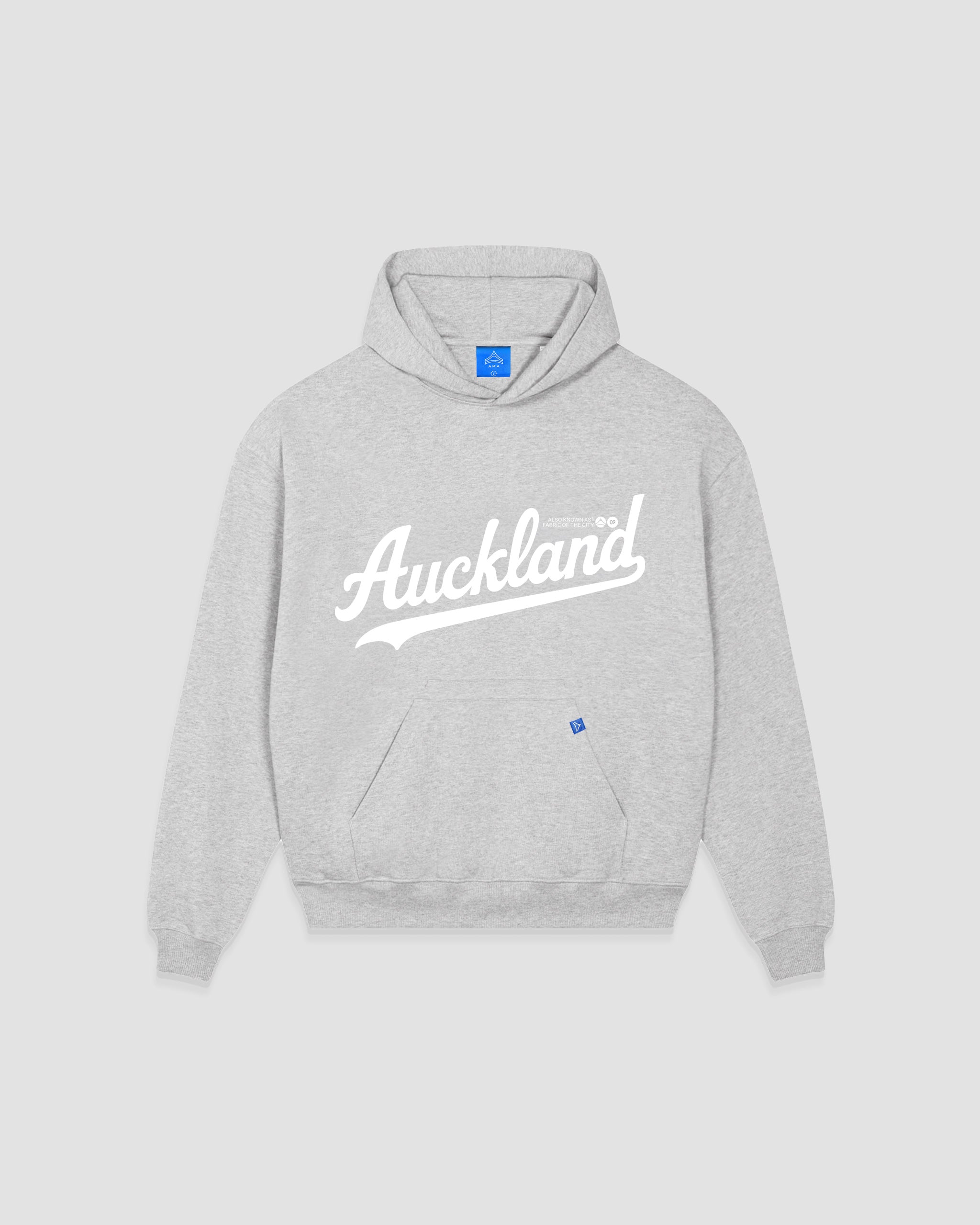 Unisex Script Hood - Grey Marle