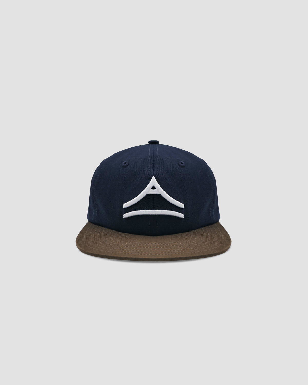 A-Mark Snapback Cap - Navy/Brown